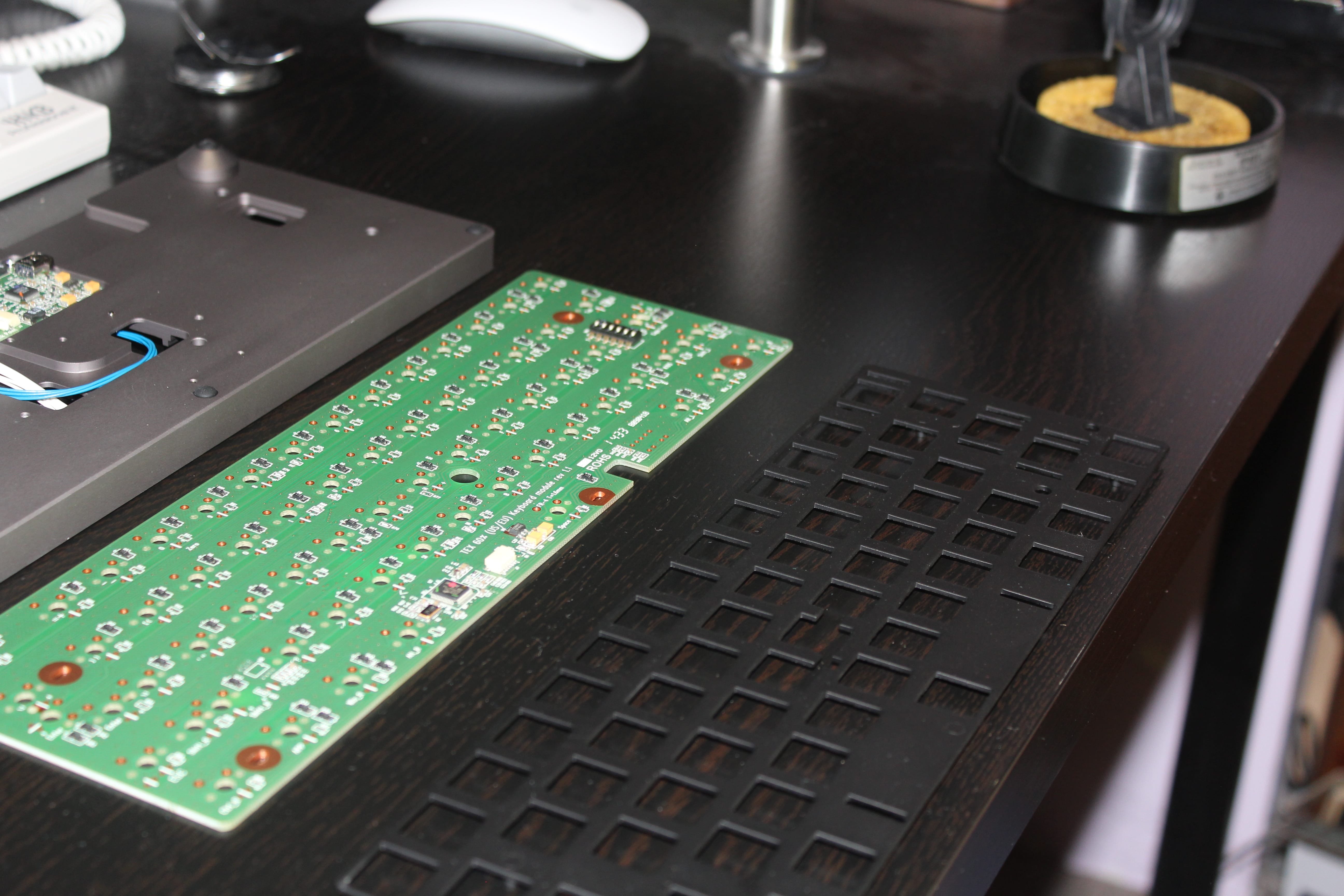 Tex Yoda circuit board and plate